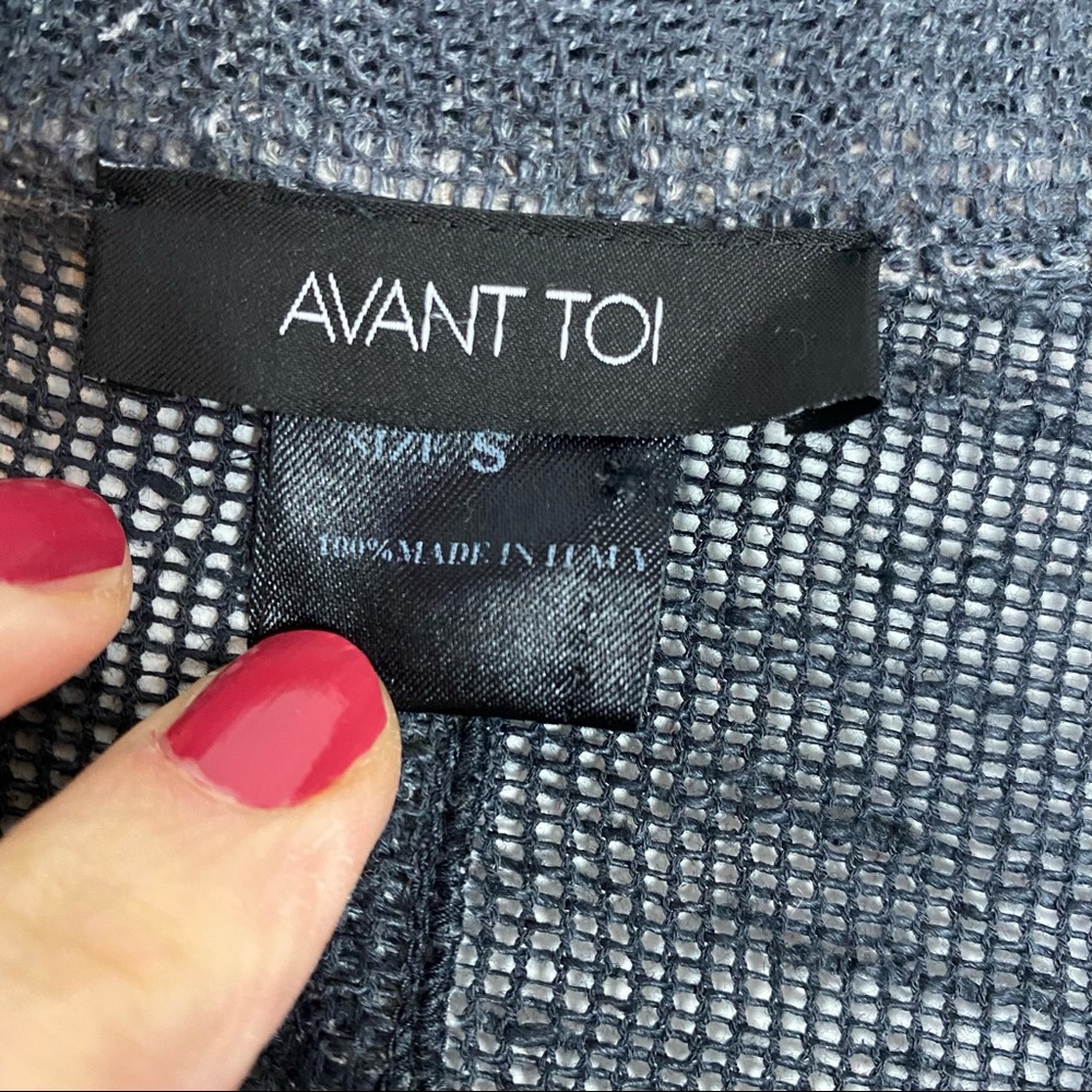 Avant Toi Washed Effect Knit Linen Flax Luxury Blazer Light Weight Men’s Small - Picture 12 of 16